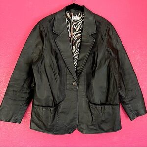 Denim & Co Leather Lined Jacket